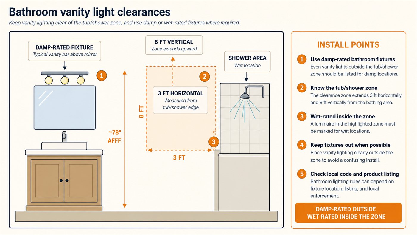 bathroom vanity light clearances