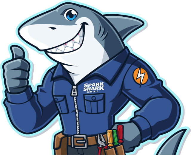 Spark Shark Electric mascot